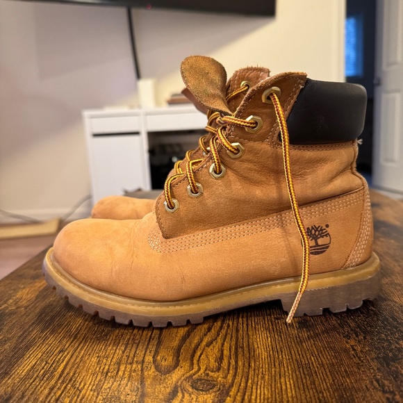 Timberland Premium Waterproof 6" Ankle Boots Brown Black Women's Size 7 - Picture 6 of 6